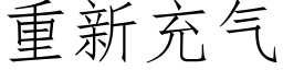 重新充气 (仿宋矢量字库)