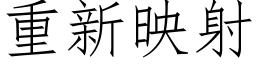 重新映射 (仿宋矢量字库)