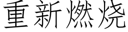 重新燃燒 (仿宋矢量字庫)