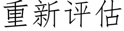 重新评估 (仿宋矢量字库)