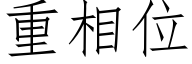 重相位 (仿宋矢量字库)