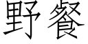 野餐 (仿宋矢量字库)