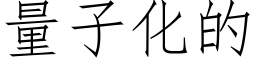 量子化的 (仿宋矢量字库)