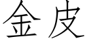 金皮 (仿宋矢量字庫)