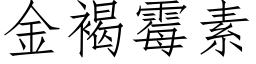 金褐霉素 (仿宋矢量字库)