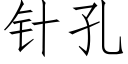 针孔 (仿宋矢量字库)