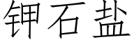 钾石盐 (仿宋矢量字库)