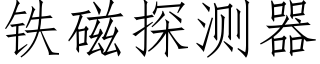 鐵磁探測器 (仿宋矢量字庫)