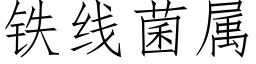 铁线菌属 (仿宋矢量字库)