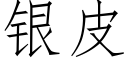 銀皮 (仿宋矢量字庫)