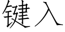 键入 (仿宋矢量字库)