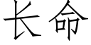 长命 (仿宋矢量字库)