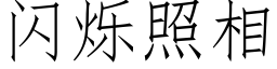 闪烁照相 (仿宋矢量字库)