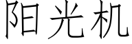 阳光机 (仿宋矢量字库)