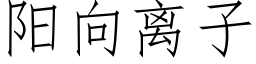 阳向离子 (仿宋矢量字库)