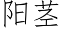 阳茎 (仿宋矢量字库)