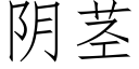 陰莖 (仿宋矢量字庫)