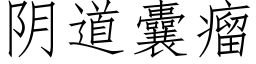 陰道囊瘤 (仿宋矢量字庫)