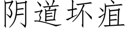 阴道坏疽 (仿宋矢量字库)