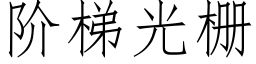 阶梯光栅 (仿宋矢量字库)