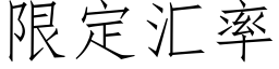 限定汇率 (仿宋矢量字库)