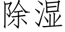 除濕 (仿宋矢量字庫)