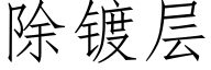 除镀层 (仿宋矢量字库)