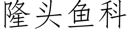 隆头鱼科 (仿宋矢量字库)