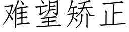 难望矫正 (仿宋矢量字库)