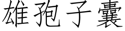 雄孢子囊 (仿宋矢量字庫)