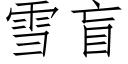 雪盲 (仿宋矢量字库)