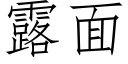 露面 (仿宋矢量字庫)