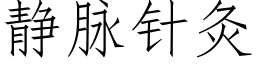 静脉针灸 (仿宋矢量字库)