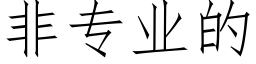 非專業的 (仿宋矢量字庫)