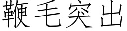 鞭毛突出 (仿宋矢量字庫)