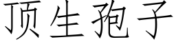 顶生孢子 (仿宋矢量字库)