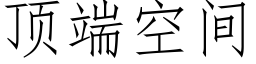 顶端空间 (仿宋矢量字库)