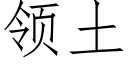 領土 (仿宋矢量字庫)