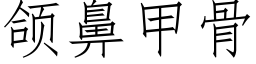 颌鼻甲骨 (仿宋矢量字库)