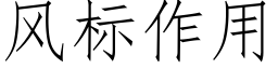 风标作用 (仿宋矢量字库)