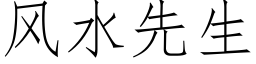 风水先生 (仿宋矢量字库)