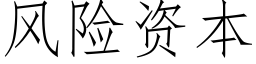 風險資本 (仿宋矢量字庫)