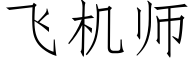 飛機師 (仿宋矢量字庫)