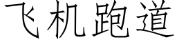 飛機跑道 (仿宋矢量字庫)