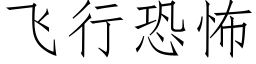 飛行恐怖 (仿宋矢量字庫)