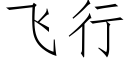 飛行 (仿宋矢量字庫)