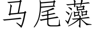 马尾藻 (仿宋矢量字库)