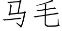 马毛 (仿宋矢量字库)