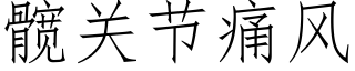 髋关节痛风 (仿宋矢量字库)