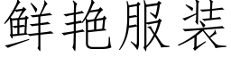 鮮豔服裝 (仿宋矢量字庫)